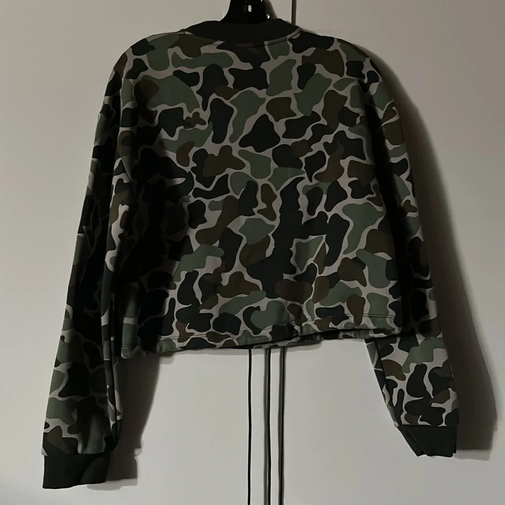 {EUC} ADIDAS Originals Camo Trefoil Sweatshirt - Picture 9 of 12